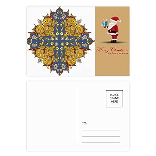 Carte postale Père Noël végétale lot de 20 pour accompagner vos cadeaux et messages de vœux