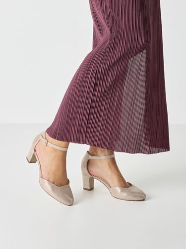 Tamaris Damen Pumps Textil, metallic, 38 EU – Ansicht 2
