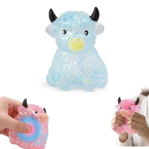 Image of 2Pcs Cheese Squishy, Taba Squishy, Dumpling Squishy-Stretchy Food-Shaped Sensory (Blue)
