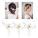Lawie 38 Pack Women Wedding Bridal Bride Hair Clips Side Combs Gold Decorative Bobby Pins Barrettes Vines Party Prom Headpiece Hairstyle Accessories Vintage Crystal Rhinestone Pearl Flower Silver Gold