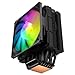 upHere Refroidisseur de processeur avec 6 Heatpipes, ventilateur LED PWM ARGB 120 mm, ventilateur de processeur pour processeurs, LGA 1700 1151 1150 1155 1156 1200 AM4.(S6C)