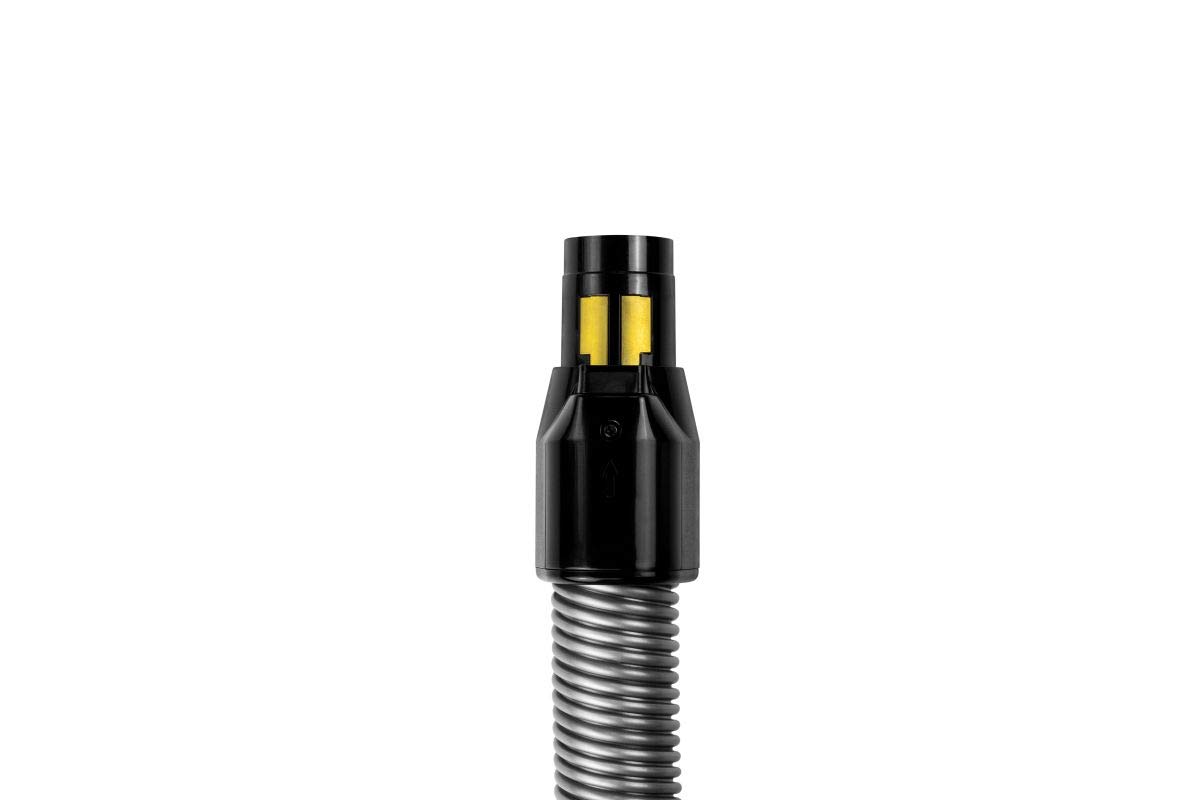 Kit d'accessoires de nettoyage : un tuyau d'aspiration central de 9 m, un tube télescopique avec clip, une brosse double fonction pour tapis et parquets