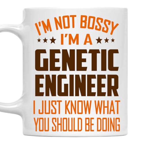 MONIZILUCKY I'm Not Bossy, I'm a Genetic Engineer Mug 11Oz