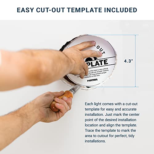 Parmida (6 Pack) 4 Inch 5Cct Ultra-Thin Led Recessed Lighting With J-Box, 2700K/3000K/3500K/4000K/5000K 5 Color Selectable, 9W, Dimmable, Canless Slim Panel Lights, Etl, Oil Rubbed Bronze Finish #TOP6