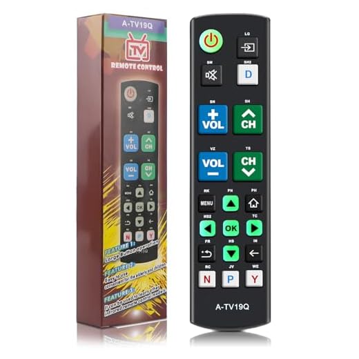 Universal Big Button TV Remote Replacement, Compatible with All Samsung/VIZIO/LG/Sony/Philips Smart TVs and More