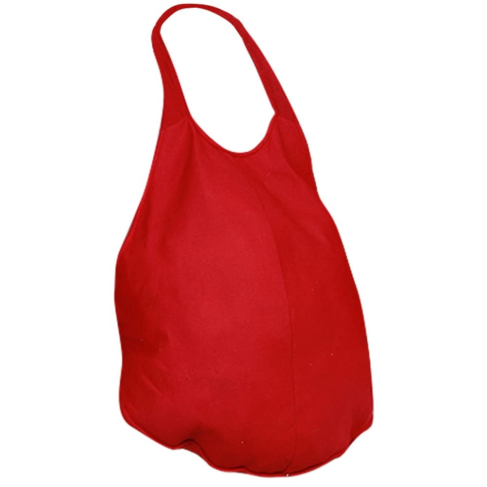 CTRLZS Funny Unisex Santa Claus Fake Belly Christmas Stage Show Props Accessories Dress Up Cosplay Christmas Party Stuff,Red