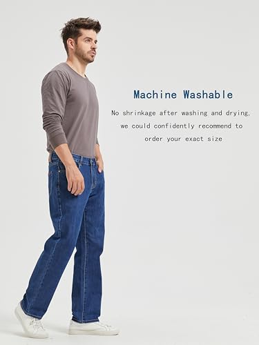 COEVLAS Club Men's Straight Leg 5-Pocket Regular Fit Workwear Flex Jean3