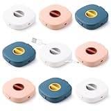 Utilisation classée: il y a 8 boîtes de rangement rondes avec 4 types de couleurs au total. Le diamètre de nos enrouleurs de câbles portables est de 6,3 cm, de sorte que vous pouvez les utiliser pour mettre vos écouteurs et cordons USB par couleur.