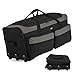 Travelers Club 36" 3-Wheel Rolling Expandable Duffle Bag, Black Option