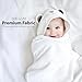 MINIBOO Hooded Baby Towels for Newborn & Toddler - Super Soft Baby Bath Towels with Hood, Highly Absorbent Viscose Made from Bamboo Hooded Towel for Boys, Girls, Newborn Essentials