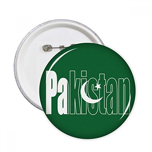 Pins Pakistan bouton badge rond multicolore vêtement décoration S