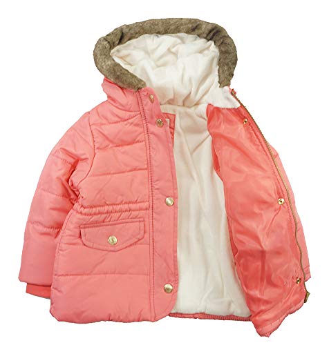 Carter's Little Girls' Navy & Gold Dot Outerwear Coat2