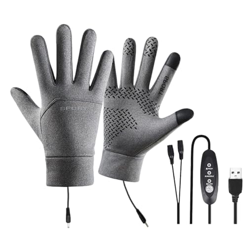 Guantes Calefactados,3 Ajustes Guantes Calefactados Por USB Para Pantalla Táctil,Manoplas Térmicas Para Ciclismo | Para Ciclismo, Esquí, Exteriores, Acampada, Conducción, Senderismo, Clima Frío