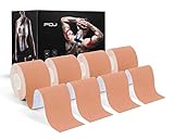 Kinesiology Tape (4 Pack) Athletic Tape 16.4ft Water Resistant Kinetic Uncut Sports Tape for Knees,