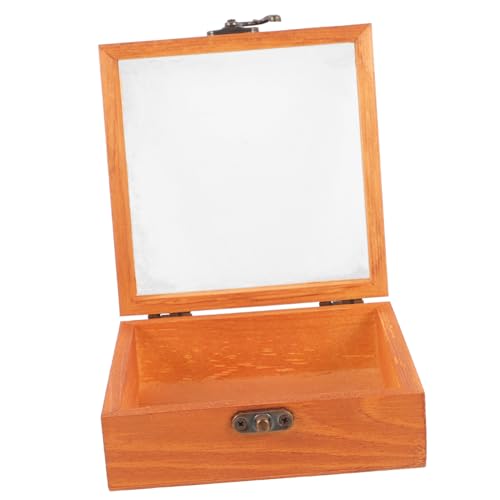 HOMOCONO Caja Humidificadora De Viaje De Madera Natural Diseño Vintage Humidor Portátil para Compacto y Práctico para Almacenamiento Exteriores