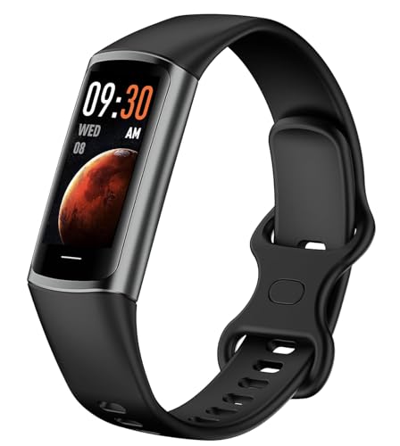 Image of Cubonic New Health Fitness Tracker Watch C68 Smart Bracelet with 1.1 Inch AMOLED Screen Heart Rate Monitor Calories Call Reminder -Black
