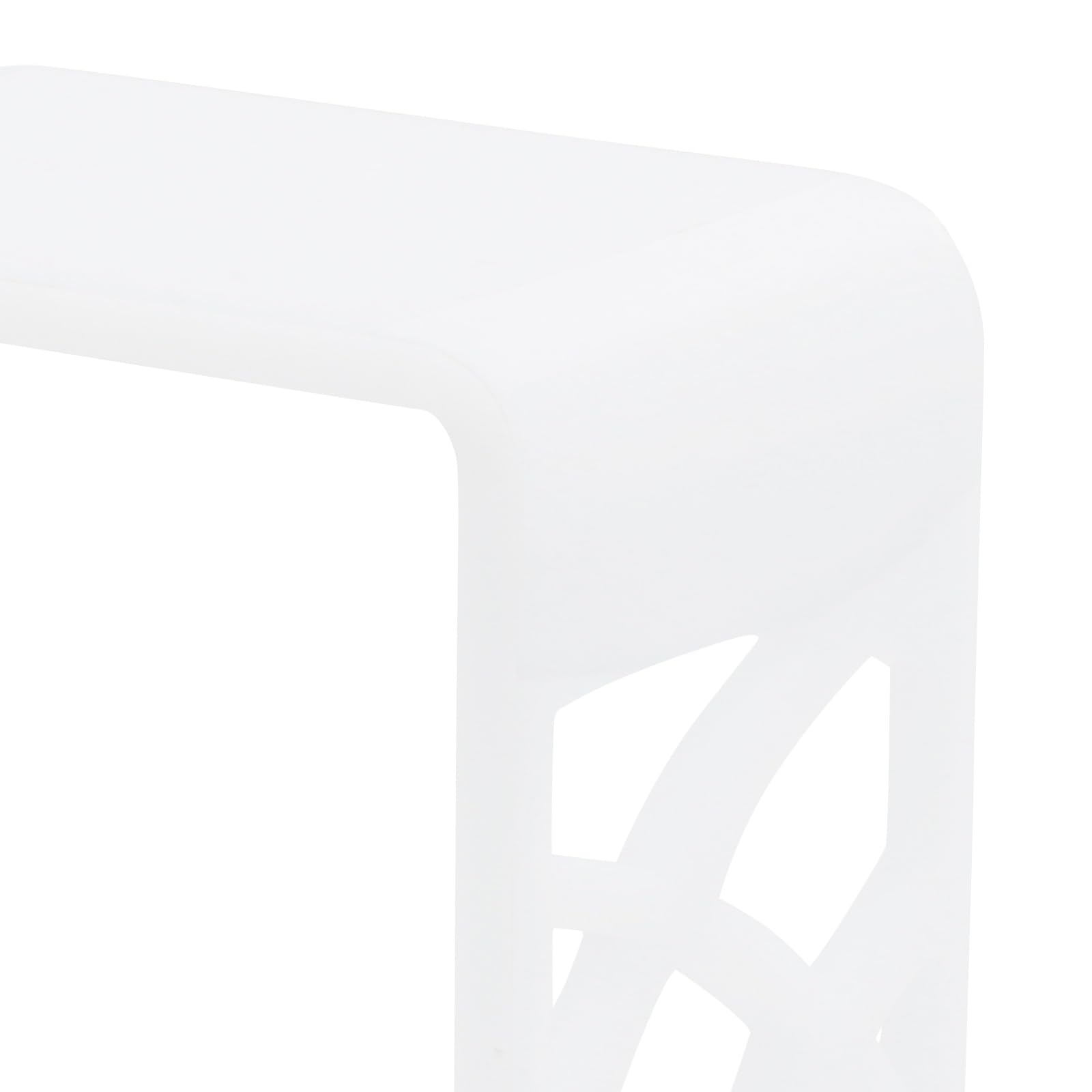 Banco de ducha de acrílico, hasta 300 kg, blanco, taburete de ducha, moderno taburete de ducha de acrílico en forma de U, taburete de baño para baño, salón, entrada, dormitorio (40 x 27 x