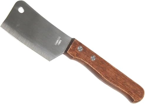 Rocky Mountain Goods Small Chop Knife - 3-Inch Meat Cleaver & Charcuterie Knife with Stainless Steel Blade for Cheese, Meat, and Vegetables - Wood Handle for Comfortable Grip - Rust-Resistant