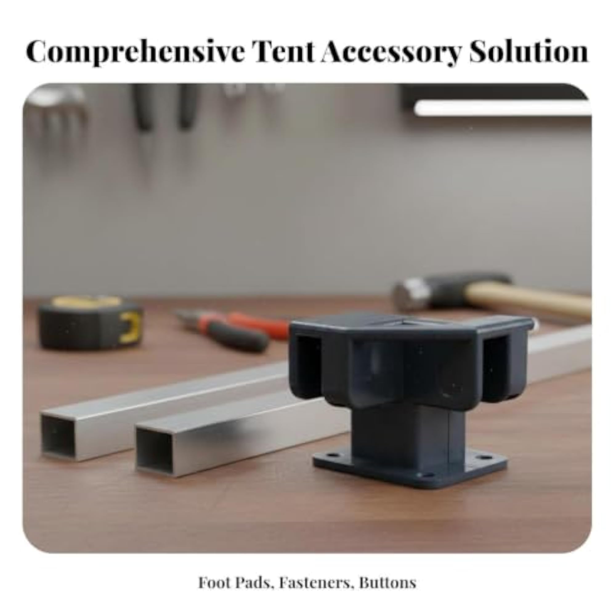 Pop-up Gazebo Connector, Push-Button Release Canopy Frame Component