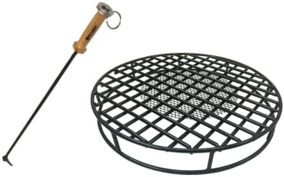 Walden Backyards Fire Pit Stoker Poker™ XL 46" & Walden Backyards Fire Pit Grate Round 29.5"
