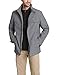 Dockers Men's Tall Filled Soft Shell Jacket with Bib (Regular and Big & Tall Sizes), Heather Grey, 4X Big