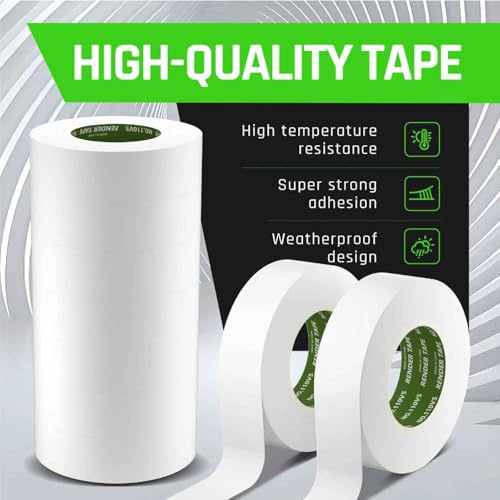Image of Electrical Tape,3 /4 in x 66ft, White, 10-Pack,Industrial Grade Vinyl Tape | 0.75 in x 66 FT High Temp Electric Tape Under 600V for All Weather - UV Protection - Flame Retardant
