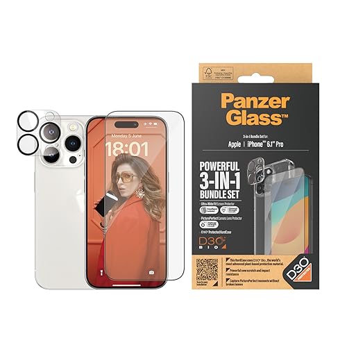 Pack de protection 3-en-1 PanzerGlass pour Apple iPhone 15 Pro - 2