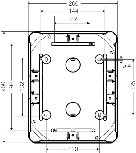 Boîtier Hensel KF 2500G de dérivation étanche sans bornes