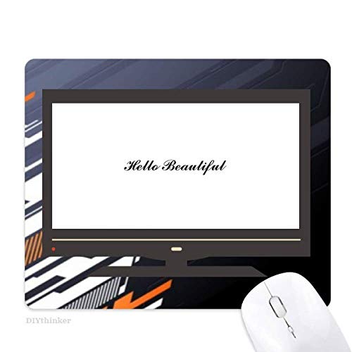 Mousepad alfombrilla de ratón para oficina Hola Hermosa con base de goma antideslizante