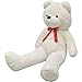 Ausla Peluche XXL Bianco, Orso di Peluche Gigante Enorme Morbido Orsacchiotto Gigante Orsacchiotto Orso di Peluche - 160 cm di Altezza