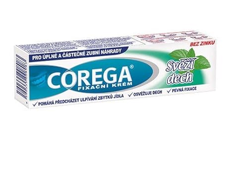 Adesivo para Dentadura Corega Sabor Menta: Fixação 3 Vezes Mais Forte sem Zinco