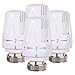 CAMWAY 4 Pcs M30x1.5 Vanne de Radiateur Thermostatique TRV Tête de Remplacement de Vanne de Radiateur pour Système de Chauffage Contrôle de la Température pour Maison et Bureau