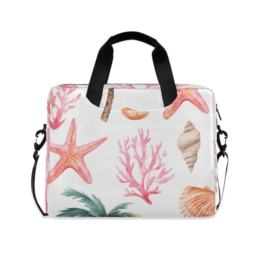 Maletín para portátil con estampado Coral Shells, 13-15.6 pulgadas miniatura 1