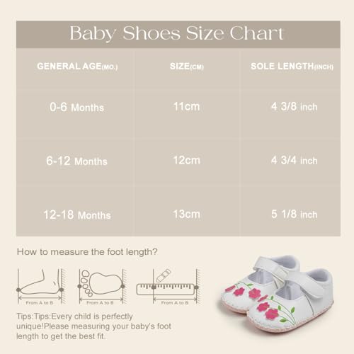 Image of Meckior Infant Baby Girl Sandals Soft Non-Slip Rubber Sole Handmade Princess Wedding Dress Shoes Toddler First Walkers