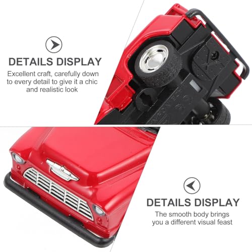 Modelo Miniatura Camioneta Roja Toddmomy 4.72 Pulgadas miniatura 4