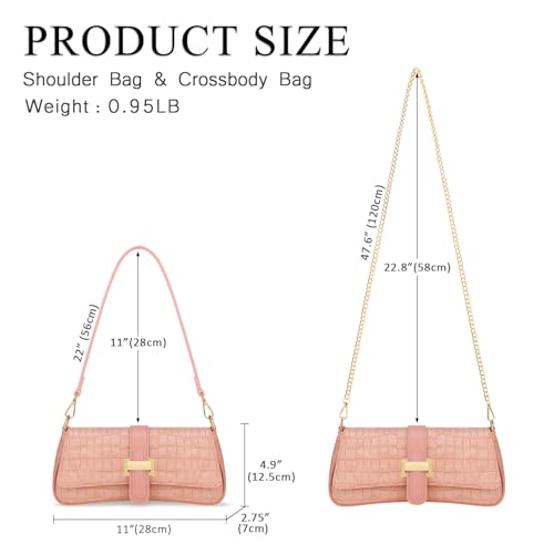 Image of KKXIU Shoulder Bag for Women Small Hobo Handbag Mini Retro Clutch Purses