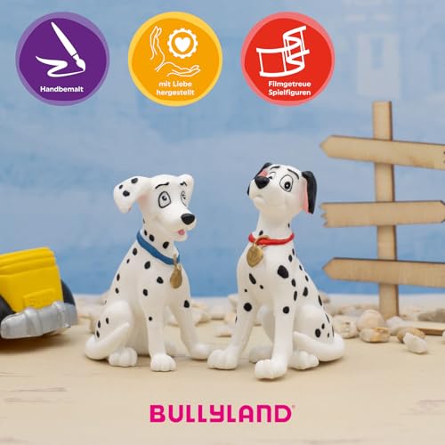 Bullyland 12513 - Spielfigur Pongo aus Walt Disney 101 Dalmatiner, ca. 6,5 cm, detailgetreu, ideal als kleines Geschenk für Kinder ab 3 Jahren, Schwarz