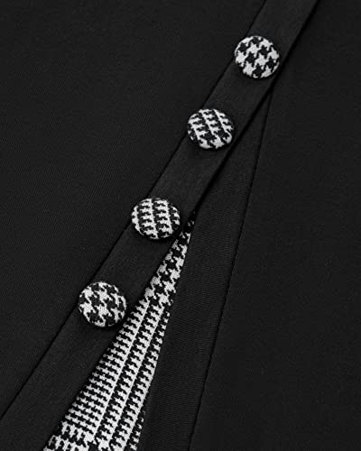 VALOLIA Womens Cowl Neck Long Sleeve Tunic Tops Button Casual Loose Shirts4