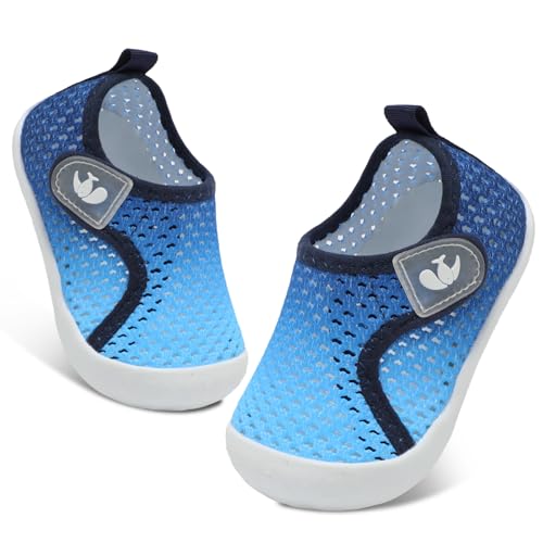 FEETCITY Wide Baby Water Shoes Boys Girls Barefoot Shoes Quick-Dry Kids Aqua Socks for Beach Swim Pool