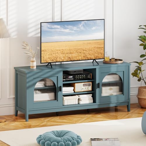 Giantex Farmhouse TV Stand for TVs up to 65', Modern Vintage...