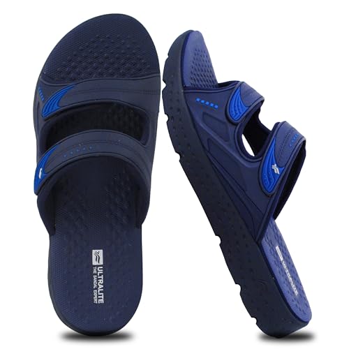 Gold Pigeon Shoes Unisex Thick Cushion Lightweight Waterproof Slide Sandals for Men Size 8-8.5 Women Wide 9.5-10 * 8591 Navy EU40