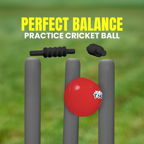 Image of SCUD T10 PVC Wind Ball for Practice | Indoor & Outdoor Soft Training Cricket Ball for Coaching & Daily Practice | Lightweight 80-85 g Durable PVC Construction (Pack of 3pc Balls, Multicolor)