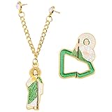 Mexico Lapel Hat Pins, Creative Baseball Hat Pin with Chain Design, Calcomania Escudo Mexicano Brooch For Hat Badge Decoration Accessories Easter Gift