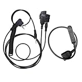 Tigrett Outdoors SMC Push-to-Talk Cable - 3.5mm Audio Cable Adapter for Baofeng UV-9R, Motorola 2 Pin Radios & More- PTT for Electronic Earmuffs - Hands-Free Radio Listening (with Clip)
