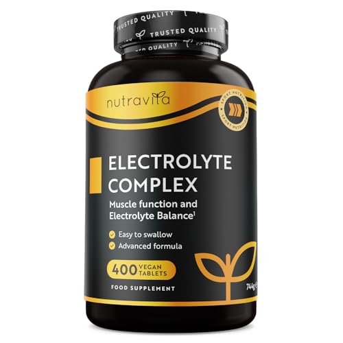 Electrolitos Complejo 900mg, 400 Comprimidos para 13 Meses mit Calcio Magnesio Potasio Calcio...