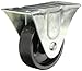 Shepherd General Duty Series 4" Diameter Polyolefin Wheel Single Race Rigid Caster, 6-1/8" Length x 3-1/16" Width Plate, 250 lbs Capacity, Zinc Finish