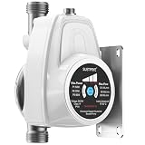 SUETPRYE Smart Water Pressure Booster Pump, Auto On/Off & Auto Speed Adjust, 26PSI, 555GPH, 85W, 50% Energy Saving, 115V, NPT 1" In&Outlet × NPT ¾" Adapter for Home House, Shower, Kitchen, Irrigation