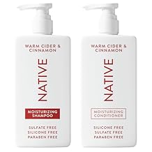 Native Warm Cider & Cinnamon Shampoo and Conditioner Contain Naturally Derived Ingredients | All Hair Types, Color & Treated, Fine to Dry Damaged, Sulfate & Dye Free - 2-Pack