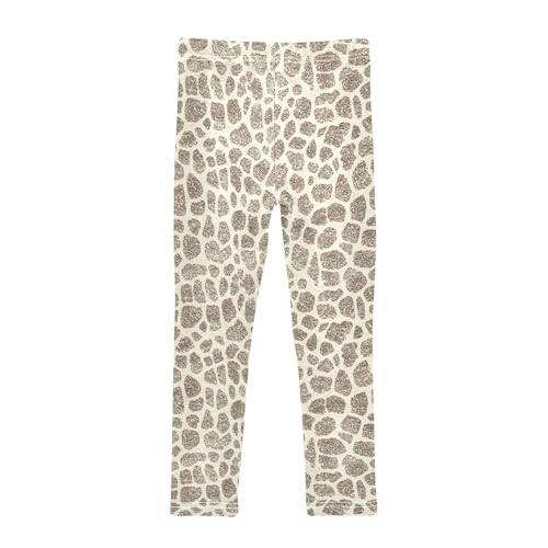 Fur Texture Girls Leggings,Workout Leggings for Girls Toddler Athletic Legging Size for 3-10T2