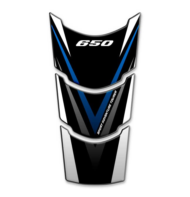 Protector de depósito de resina 3D compatible con Suzuki V-Strom 650 2017-2023 GP-861 (azul)